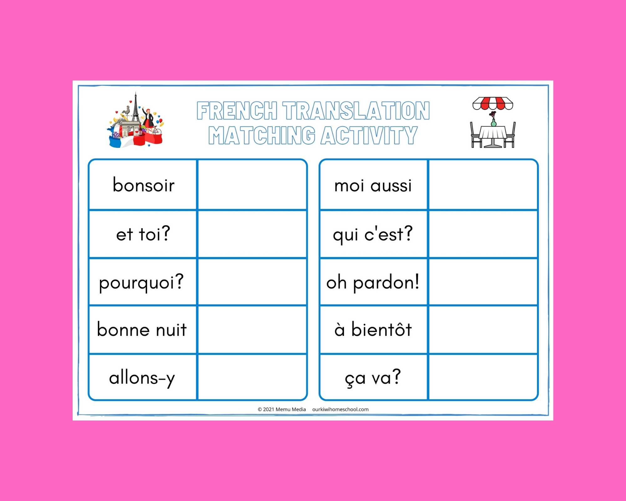 assignment translation to french